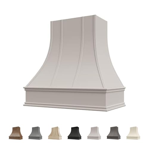 Riley & Higgs Curved Front Light Grey Range Hood Cover