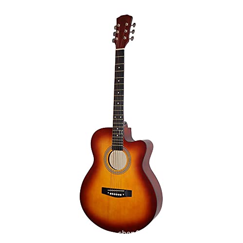 MLOPPTE Guitare,40 pouces guitare acoustique en bois pour débutants étudiants formation tilleul 6 cordes instruments de musique folk 40 pouces marron - Les Beatles, Paul McCartney, John Lennon, RIngo Starr, George Harrison MLOPPTE Guitare,40 pouces guitare acoustique en bois pour débutants étudiants formation tilleul 6 cordes instruments de musique folk 40 pouces marron