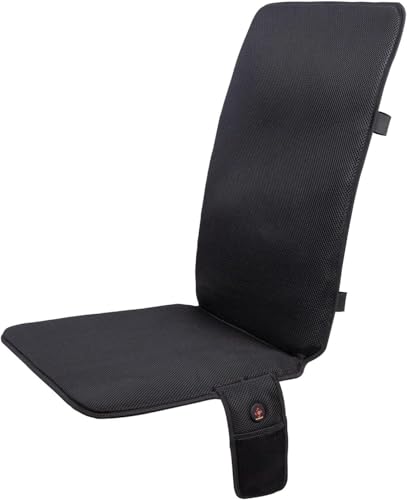 Thermrup Mobile Beheizbare Sitzauflage Sitzheizung Ferninfrarot Heizkissen Akku- & Netzbetrieb 3 Heizstufen Ideal für Zuhause Büro & Camping (40x110CM)