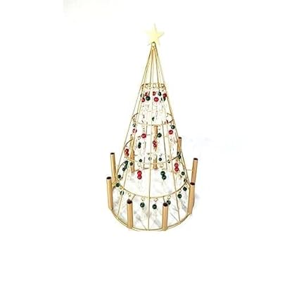 GR handicrafts Christmas Xmas Tree Christmas Decoration Items, Christmas Xmas Tree Decoration Outdoor and Indoor, Artificial Tree for Decoration - Red Green Pearl