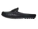 Gepolsterte Decksohle Minnetonka Casual Shoes Womens Kate Mule Leather Slip On Black 469