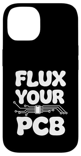 Flux Your PCB �v�����g��� �G���N�g���j�N�X �͂񂾕t�� �n�� �X�}�z�P�[�X iPhone 14 �p