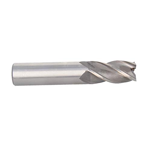 Utoolmart High Speed Steel HSS-AL 4 Flute Straight End Mill Cutter CNC Router Bits 20 x 20 x 38mm 1Pcs