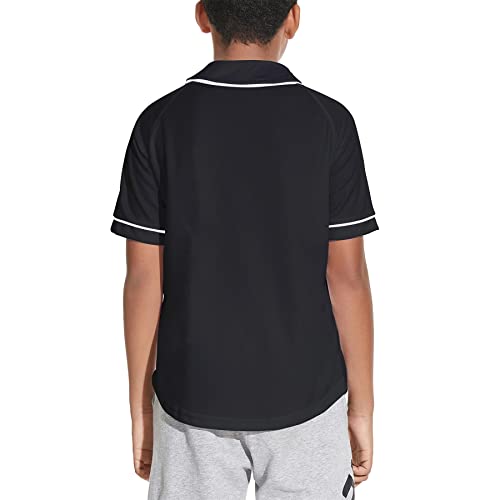 Image of Yuji Itadori Kids Baseball Jersey Button Boys Short Sleeve T-Shirts Hip Hop Fashion Casual Sports Solid Color Shirt
