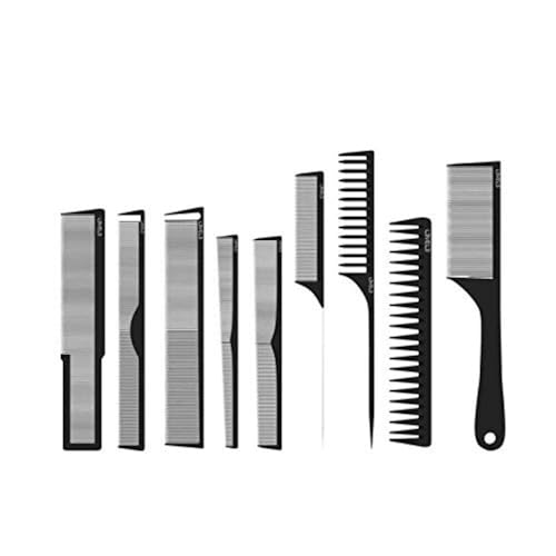 Set de 9 Peines de Carbono Profesional para Peluquería miniatura 1