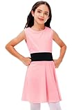 Blosum Dress for Kids Halloween Lovey Captain Dress Funny Cartoon Pink Outfits 13-14 Years