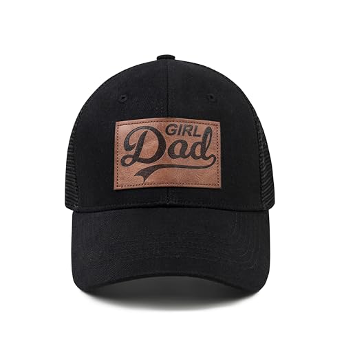 Image of KOLWOVEN Girl Dad Daddy Hat - Adjustable Baseball Cap for Men, Women & Unisex - Black