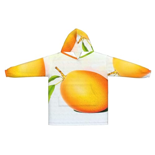 Couverture à capuche mangue chaude en flanelle pour vos soirées hivernales cocooning devant la TV