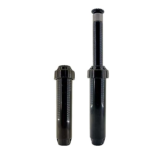 RIEGOPRO Difusor de Riego para Jardin y Césped RP-04-17A | Conexión 1/2' Hembra | Emergente 10cm | Ángulo Ajustable de 0º a 360º | Alcance 4,6m - 5,8m | Caudal 1,68-21,75 L/min (Pack 2 Unidades)