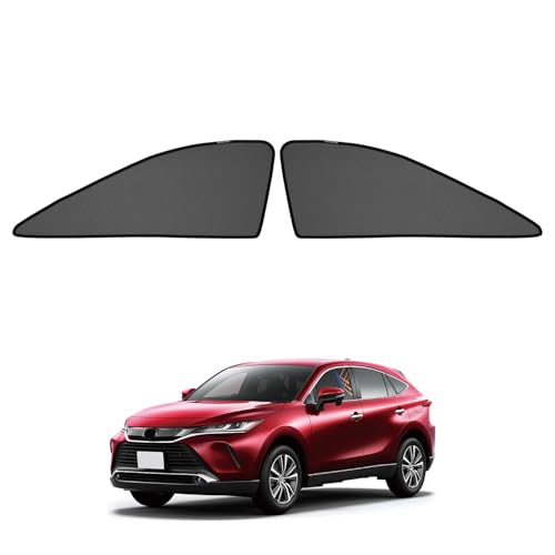 Cartist トヨタ ハリアー 80系 メッシュカーテン 遮光カーテン サンシェード カーシェード Harrier R2.06～現行 換気 UVカット マグネット式 簡単着脱 遮光 断熱 インテリア 日よけ 車種専用 アクセサリー カスタム 2枚