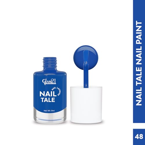 Image of Glam21 Nail Tale Nail Polish | Glossy Gel Finish | Rich Pigmentation | Chip Free | Quick Drying Formula | Long Lasting Nail Polish for Women | 9ml | Shade-48