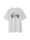 [ザ・ノース・フェイス] 半袖 カットソー Tシャツ S/S GTD Melange Graphic Crew グレイッシュホワイト S