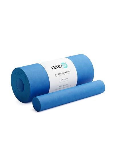 Relexa Faszienrolle 2in1 - Ideal Zur Massage Bei Rückenschmerzen & Als...