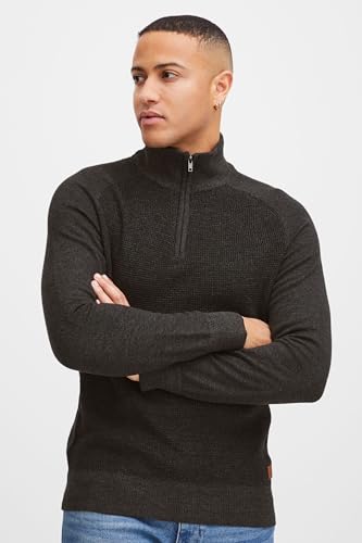 Pull troyer en maille pour homme BLEND en pur coton regular fit