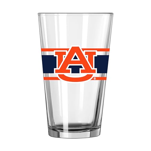 Image of Logo Brands NCAA 16 oz Pint Glass - Durable Glass With Bold Team Color- Chip-Resistant Rim Drinkware For Fans, Tailgates, Home Bars & Everyday Use