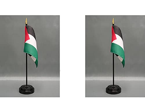 Palestine Mini Desk Flags with Stands