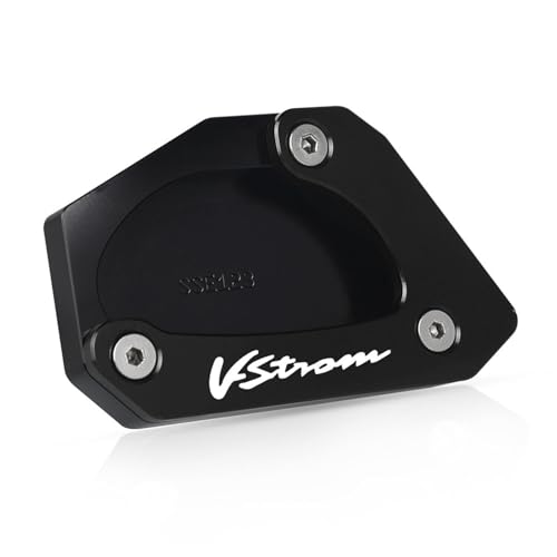 Plaque De Béquille V-Strom 650 Élargie CNC pour Augmenter la Surface d'Appaui au Sol