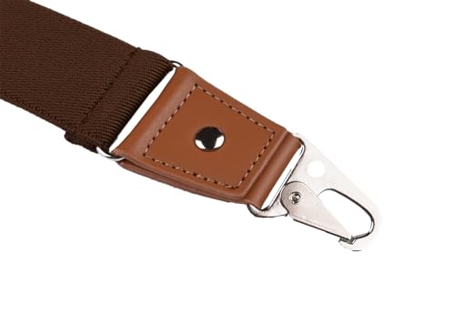 Image of Suspenders for Men Snap Hooks with 1.4 Inch Elastic Y-Back Adjustable