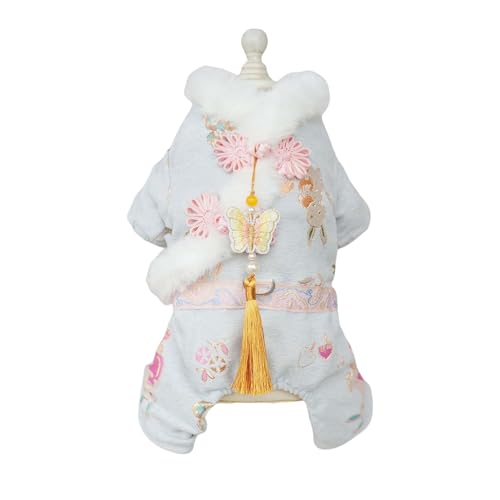 MuYaoPet Roupas de Ano Novo Chinês para Cachorro, Fantasia de Gat...