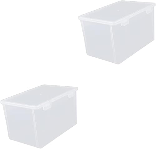Miniatura 1 de Anneome Caja de 2 unidades de contenedores de grano transparente para guardar el refrigerador para el hogar, organizador con tapas de cereales con