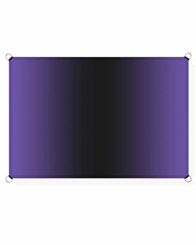 Purple Black Sun Sail Shades Rectangle Canopy,Sunlight Block Heavy Duty Curved Backyard Shade Cover,Waterproof Sun Shades for Patios Garden Outdoor,8'x10' Minimalist Abstract Contemporary Geometric