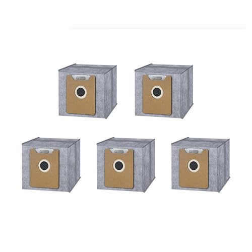 Sacs à poussière compatible Eufy anti-odeur : lot de 5 filtres charbon actif