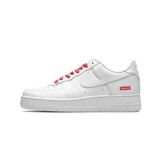 Nike Herren Air Force 1 Low Supreme Mini Box Logo Weiß Cu9225 100 Größe 42