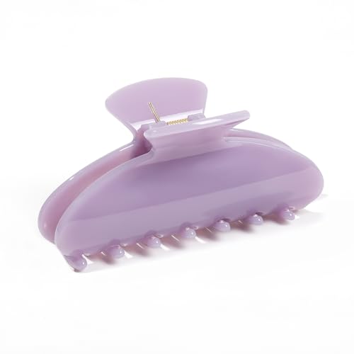Fermaglio per capelli di lusso da donna, materiale PC di alta qualità per uso a lungo termine, 10,4 cm, grande tenuta forte, antiscivolo, per capelli spessi o sottili, include 2 elastici in raso nero