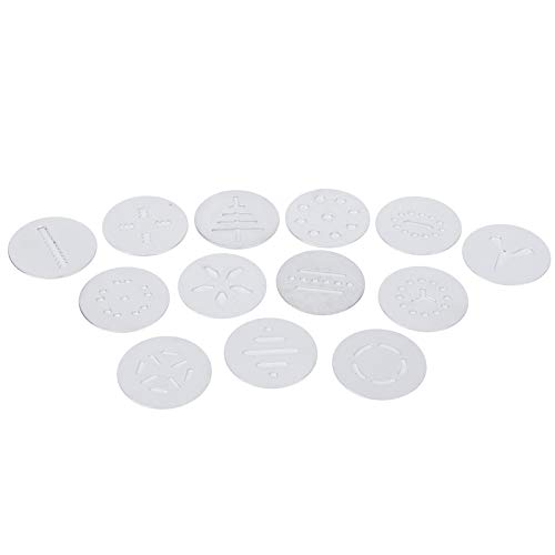 Ejoyous Pastries, Stainless Steel Cake Sprayer Pastry Press for Spray Biscuits Cookie Press with 13 Stencils and 7 Plates for Cupcakes Pastries - Image 8