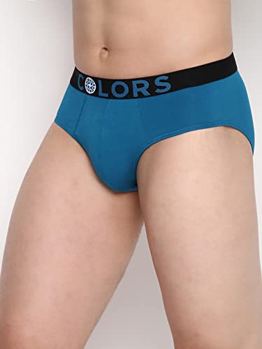 Image of Rupa Colors Modern Solid Brief for Men, Cotton Blend, Outer Elastic, Regular Fit, Pack of 1