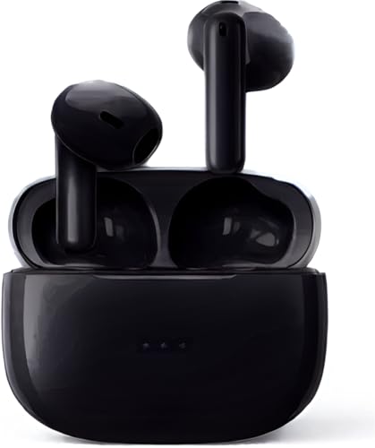 SAMSHOP Wireless Earbuds Bluetooth 5.3 Headphones NEW Wireless Headphones with 4 ENC Mic 56H Bluetooth Earphones in Ear Noise Cancelling Deep Bass Mini Ear Buds Bluetooth Earbuds IP7 Waterproof(Black)