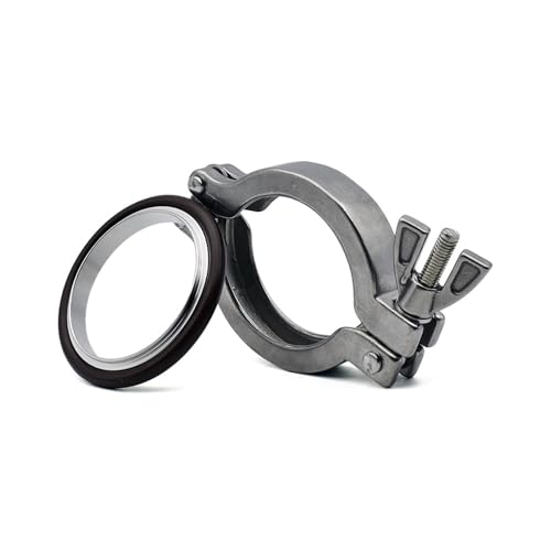 Conector de vacío KF50 de acero inoxidable con soporte de centrado 5