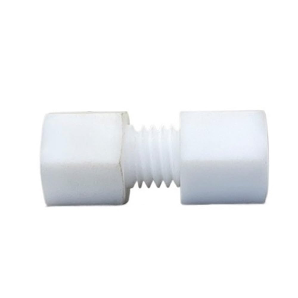 Tube Connector BSPP Female Compression Union White, PTFE Plumbing Replacement Parts Pipe Fitting Connector 1pc(9.52MM*1/4INCH)