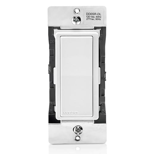 Leviton Decora Smart Switch Companion for Multi-Location Switching with Locator LED (Not for stand-alone use), 120/277VAC, 60Hz DD0SR-DLZ, White, Ivory, Light Almond