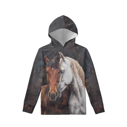 Boys Hoodie Kids Long Sleeve Hooded Pullover Sweatshirts with Pockets Graphic Hoodies for Fall Winter 5-16 Years