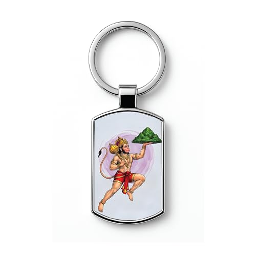 Image of Stylish Metal Keychains with Permanent Glossy Print - Inspirational Quotes & Spiritual Designs - Perfect Key chains for loved ones, Personal Use, Gifts & Return Gifts