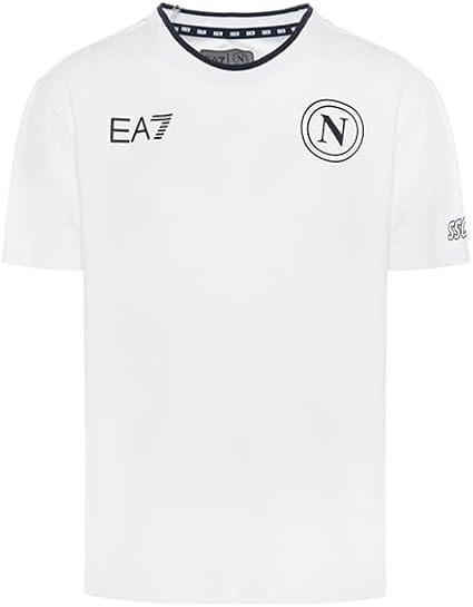 Maglietta Unisex SSC Napoli Forza Napoli Sempre - 100% Cotone Per Bambini E Ragazzi