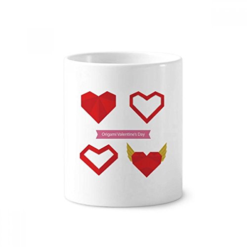Tasse blanche Origami coeur de Noël 350ml : le cadeau céramique idéal pour bureau et maison