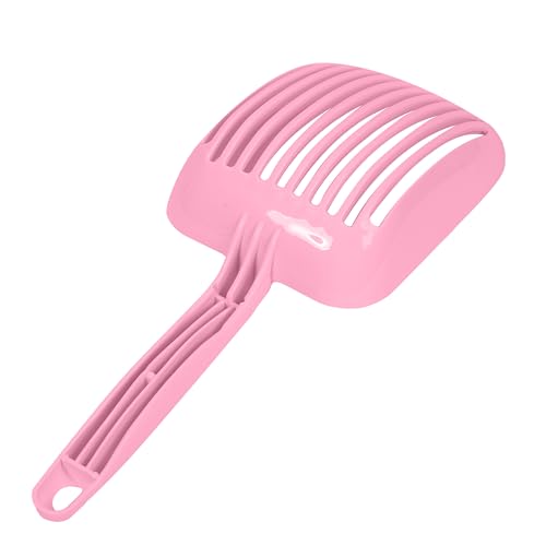 PET GAMES - Pazona higiênica com cantos arredondados e cabo ergonômico para gatos - Rosa