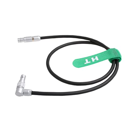 Cable de 2 pines para ARRI Alexa HangTon de 12V con codo en ángulo de 60 cm para Teradek 3