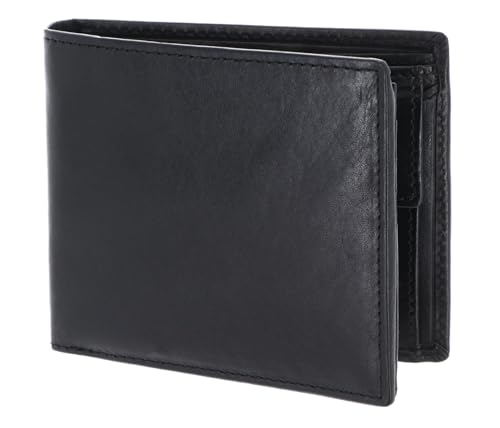 Porte-monnaie Leonhard Heyden cuir noir 5278 pour en finir avec les poches de veste déformées