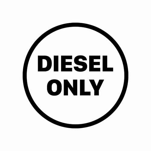 Image of Diesel Fuel Only Stickers Decals Vinyl Fuel Cap Filler Flap Car Van Truck