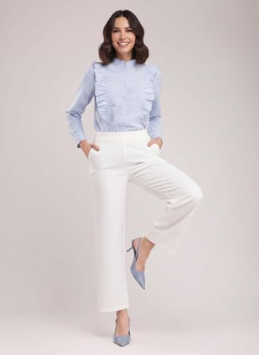 Image of KOTTY Women's Elegant Straight Fit Pants for Office Wear, Workwear Styling, and Modern Casual Comfort