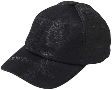 New Balance 012-5187503 Women's Golf Cap (Lame Jersey, Adjustable Size), 010_Black, One Size
