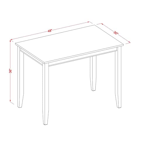 East-West-Furniture-BUT-MAH-T-Buckland-Rectangle-Counter-Height-Dining-Table-for-Small-Spaces-30×48-Inch-Mahogany East West Furniture BUT MAH T Buckland Rectangle Counter Height Dining Table for Small Spaces 30×48 Inch Mahogany
