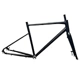 Fabricado en aleación de aluminio, este cuadro de bicicleta de carretera presenta una estructura robusta y ligera, adecuada for las necesidades del ciclismo en carretera.
