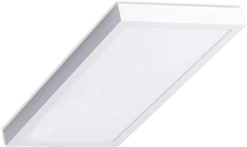VZLED - Panel LED Superficie Cocina, Panel LED Superficie, Panel LED Cocina, Plafón LED para techo LED Cocina, Plafones LED, Pantalla LED 60x30, 30W Blanco Frío 6500ºK (Pack 1)