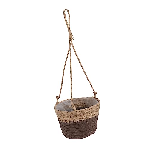 Toddmomy 1pièce Jute Pot De Adorable pour Décoration Intérieure Et Extérieure Conteneur Fonctionnel pour Plantes Style