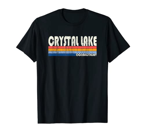 Retro Vintage anni '70 80s Style Crystal Lake, CT Maglietta