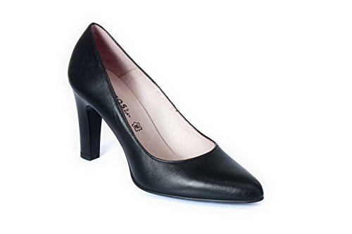 zeddea Mod. Milan Colour Noir - Escarpins hotesses Confortables et élégantes - Pointure 41